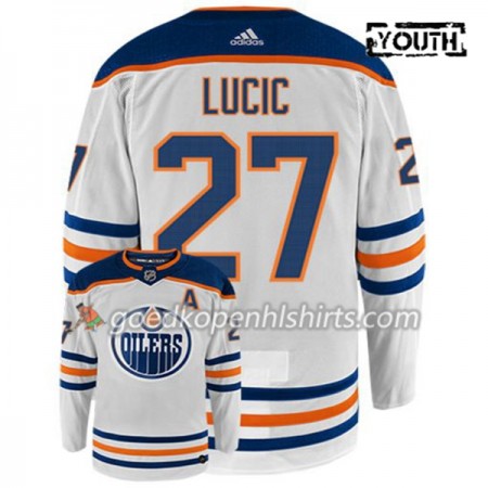 Edmonton Oilers MILAN LUCIC 27 Adidas Wit Authentic Shirt - Kinderen